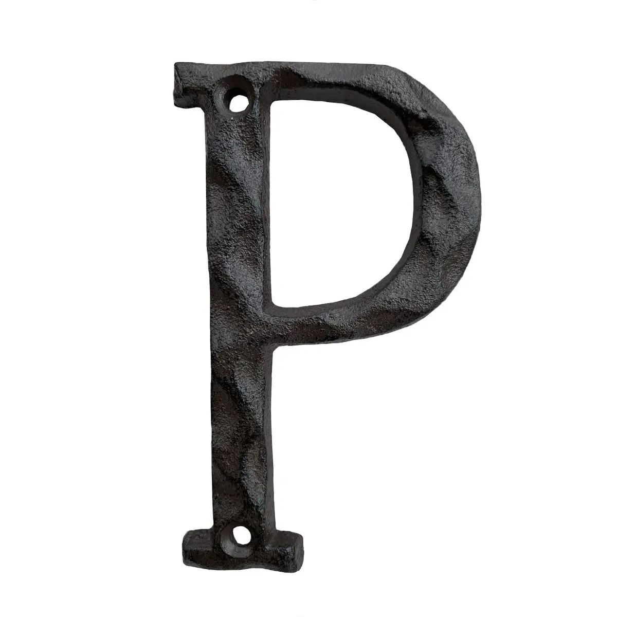 YICC House Letter, 5 Inch Cast Iron Home Address Letter | Rustic Rustic Finish, Heavy Duty, Easy Mounting - main product image