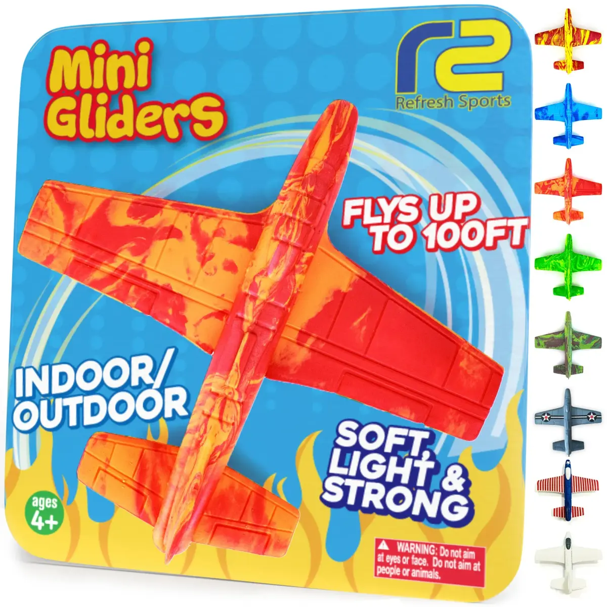 Refresh Sports EVA Foam Glider Plane for Kids 6x2 inches (15.2x5.1 cm) | ASTM-Tested Outdoor Toy - main product image
