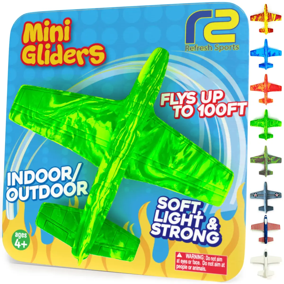 Refresh Sports EVA Foam Mini Glider Airplane | ASTM-Tested, BPA-Free Outdoor Toy for Kids 3-9+ Years - main product image