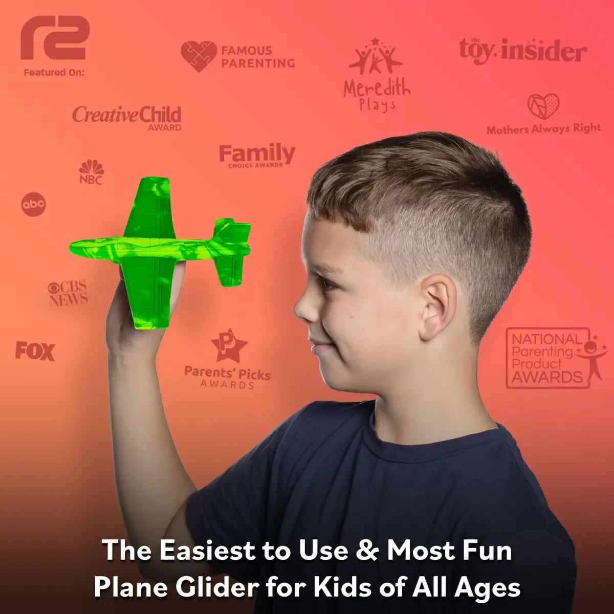 Refresh Sports EVA Foam Mini Glider Airplane | ASTM-Tested, BPA-Free Outdoor Toy for Kids 3-9+ Years - view 2