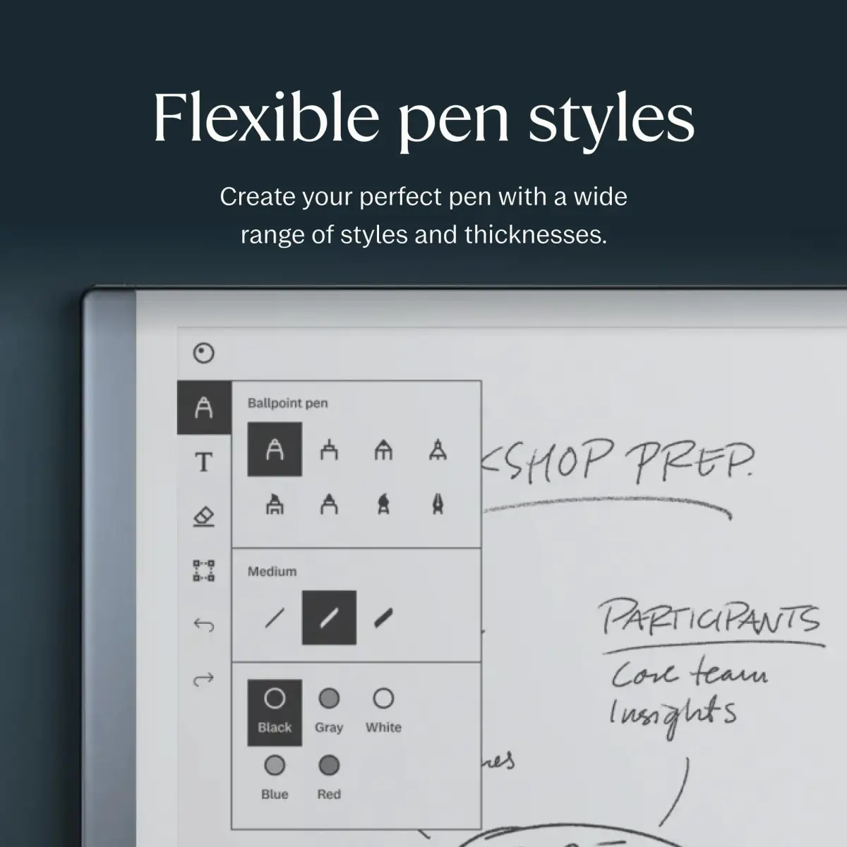reMarkable Marker Official reMarkable 2 Pen with 9 Felt Tips | Tilt & Pressure Sensitivity - view 5