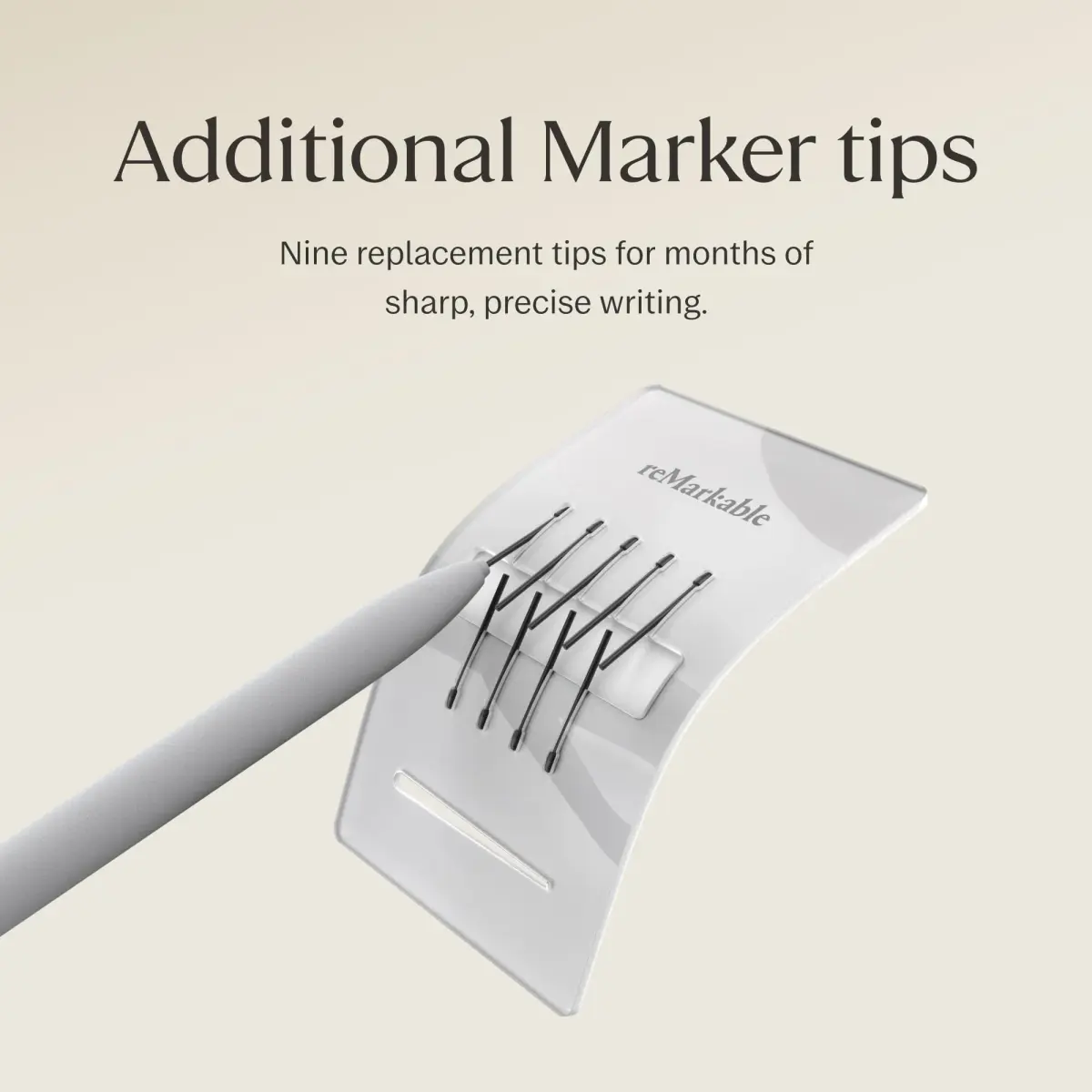 reMarkable Marker Official reMarkable 2 Pen with 9 Felt Tips | Tilt & Pressure Sensitivity - view 6