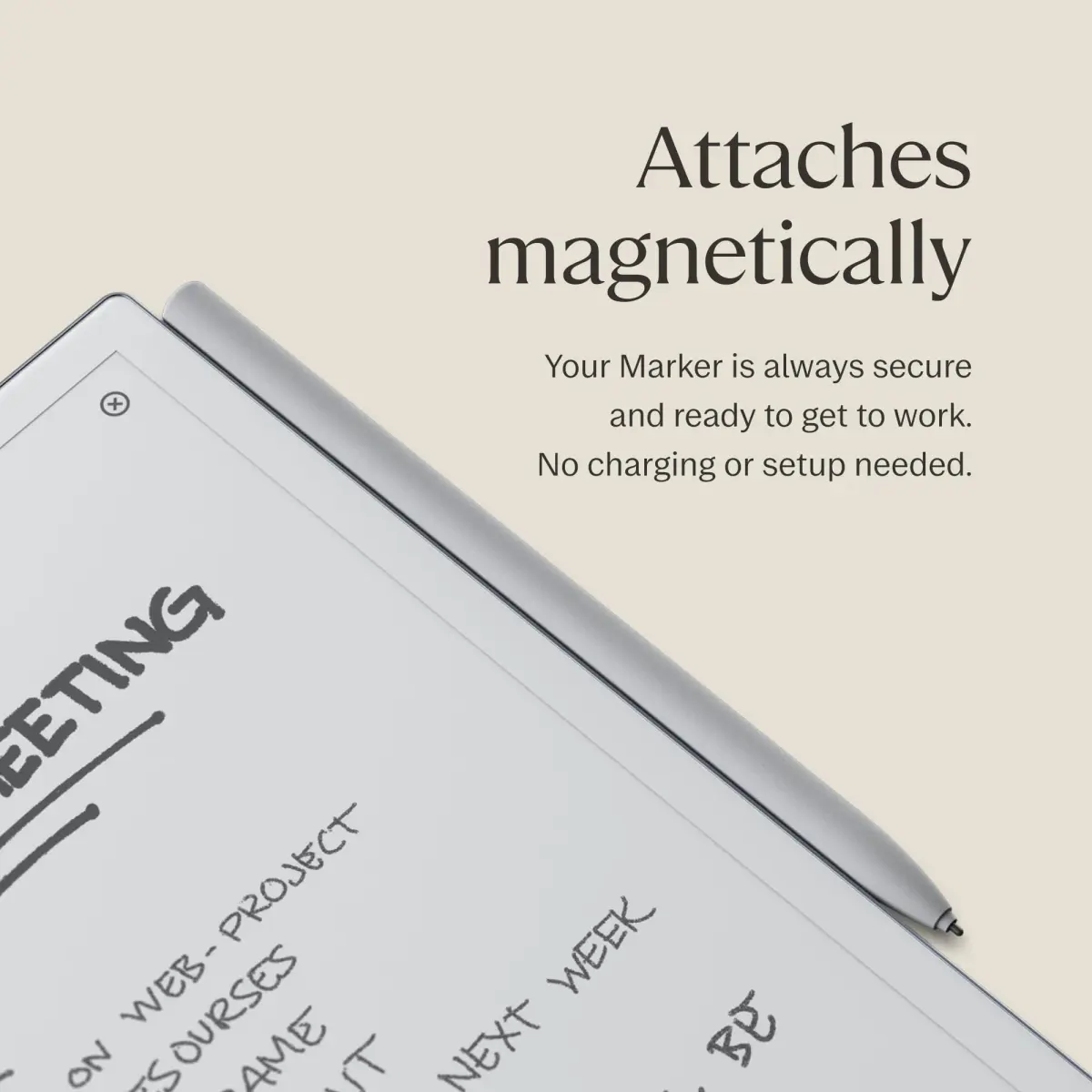 reMarkable Marker Official reMarkable 2 Pen with 9 Felt Tips | Tilt & Pressure Sensitivity - view 4