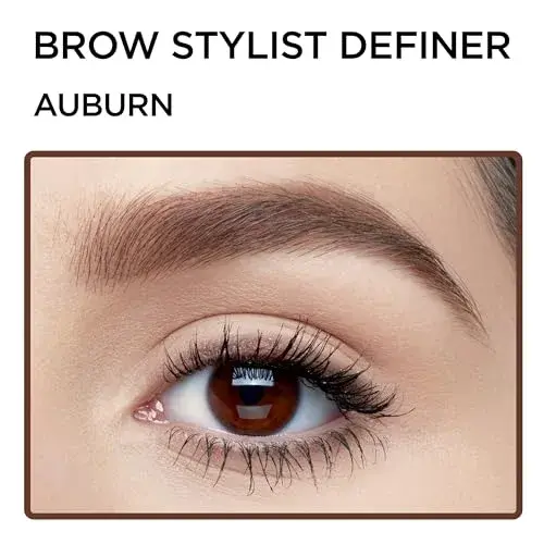 L'Oreal Paris Brow Stylist Definer Waterproof Eyebrow Pencil, Auburn, 0.002 kg (0.003 oz) | Ultra-Fine Tip for Natural Brows - view 4