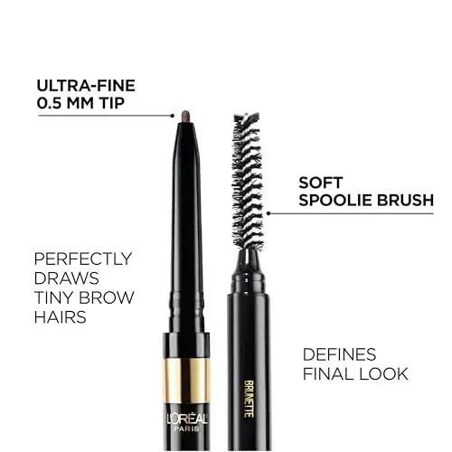 L'Oreal Paris Brow Stylist Definer Waterproof Eyebrow Pencil, Auburn, 0.002 kg (0.003 oz) | Ultra-Fine Tip for Natural Brows - view 3