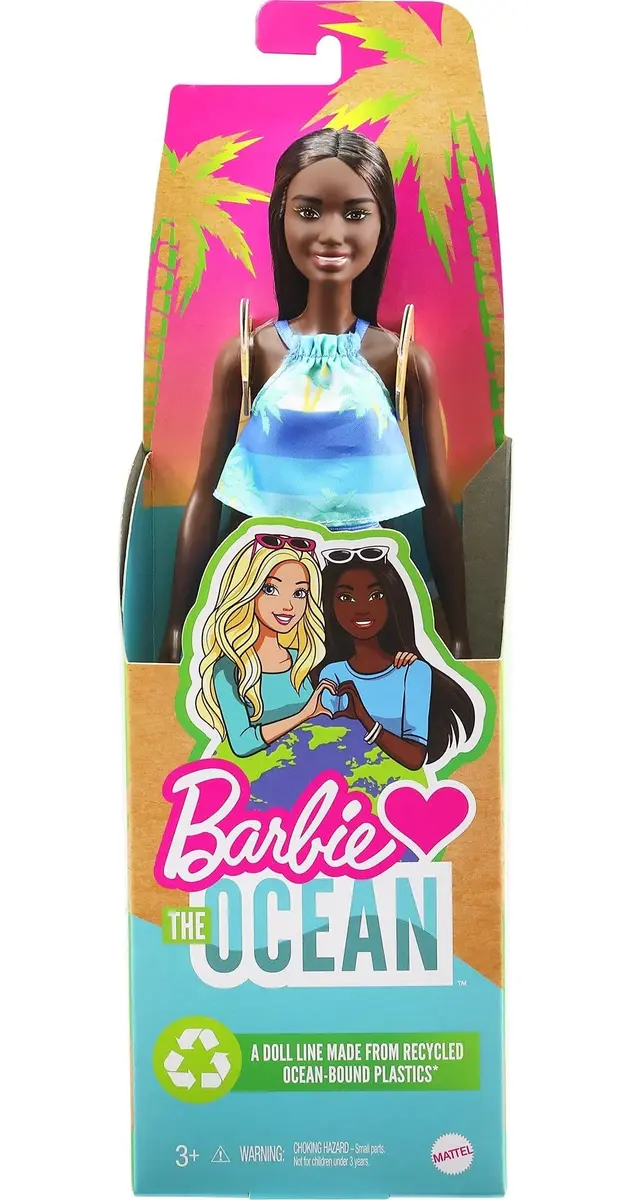Barbie Loves The Ocean Doll with Brown Hair | Recycled Plastics, Beach Fashion, Ages 3-7 - view 6