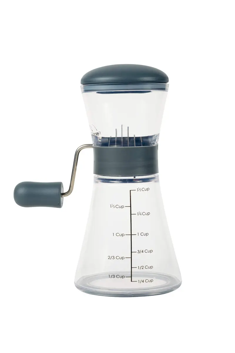 Prepworks by Progressive Nut Chopper with Non-Skid Base, Gray | Fine & Coarse Grind Options - view 2