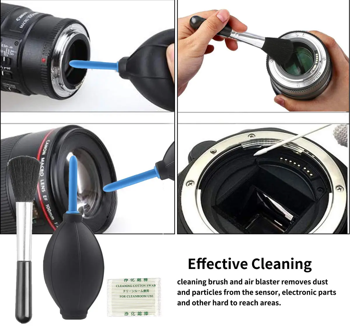 KuuZuse Camera Cleaning Kit with APS-C Swabs & Microfiber Cloths | DSLR & Lens Care - view 5