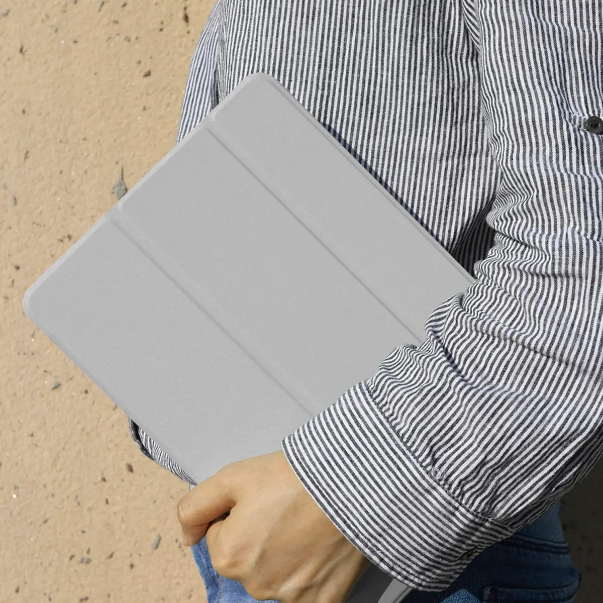 aoub iPad 9.7 inch 6th/5th Gen Case Gray White | Auto Sleep/Wake, Thin & Lightweight - view 7