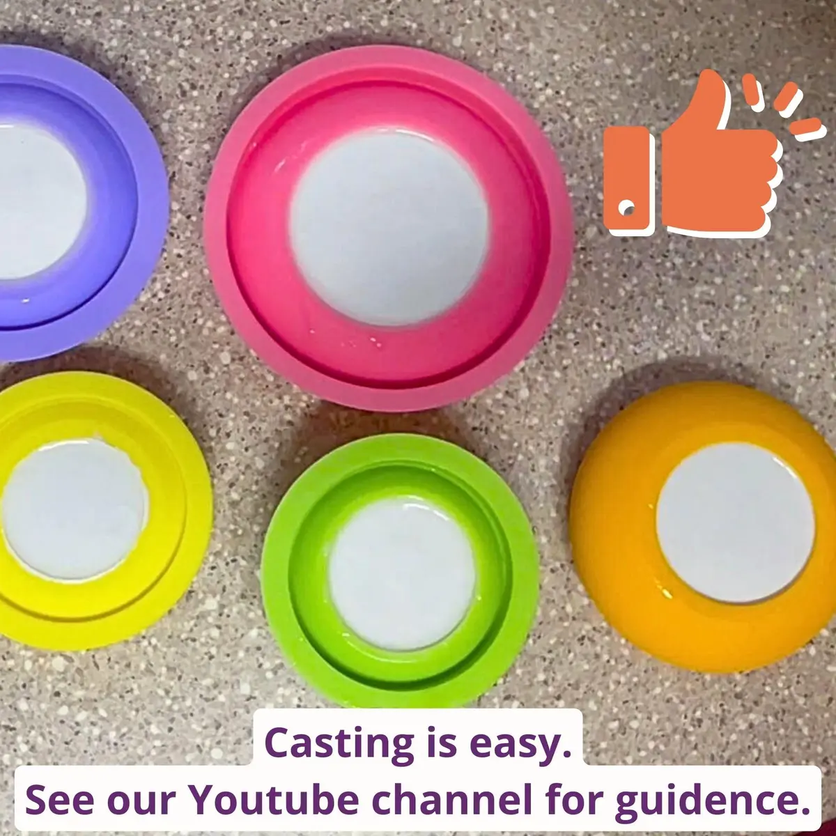Happy Dotting Company Tea Light Candle Holder Silicone Mold - Round Shape - DIY & Creative Projects - view 5