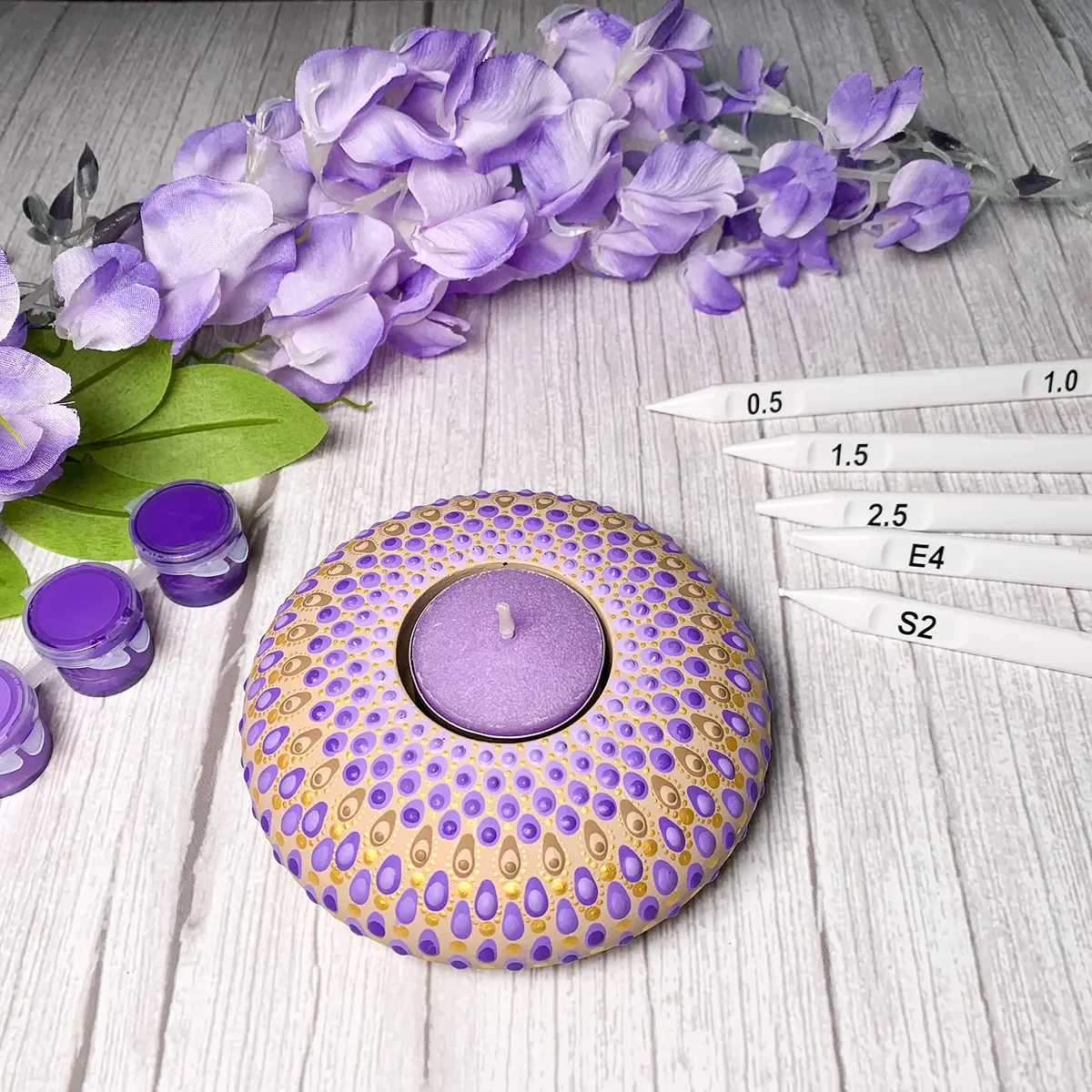 Happy Dotting Company Tea Light Candle Holder Silicone Mold - Round Shape - DIY & Creative Projects - view 6