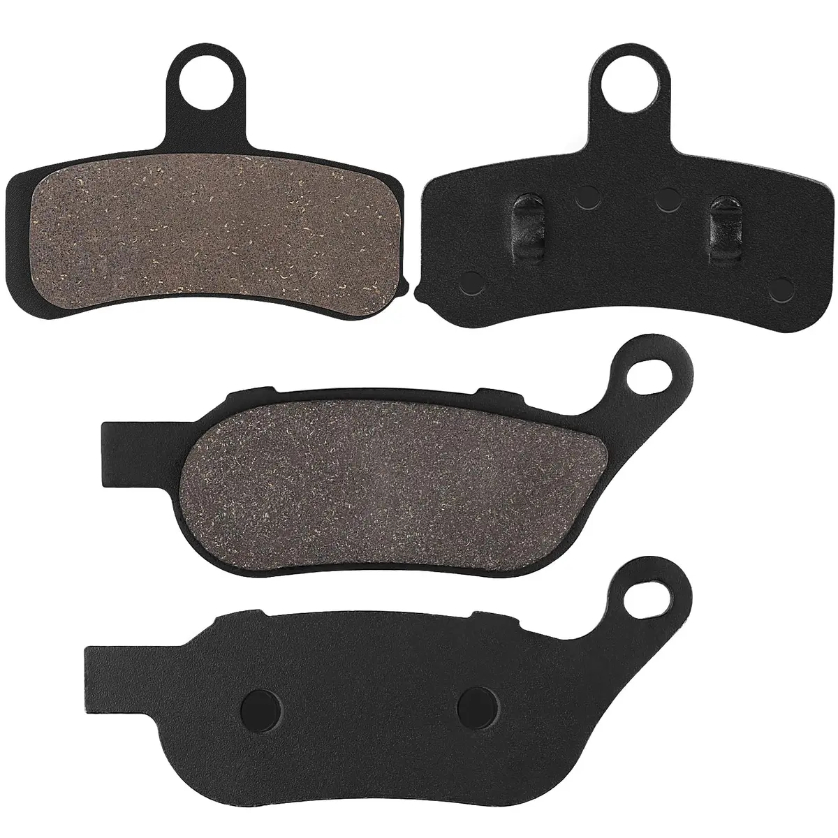 Yerbay Motorcycle Brake Pads for Harley Davidson FXDWG | Front & Rear, Semi-metallic, 90.6mm x 62.1mm - view 2