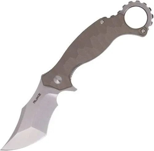 Ruike RK-P881-W Folding Knife Sand G10 | Corrosion-Resistant Stainless Steel, 7.95 in, Reusable, Ambidextrous - main product image