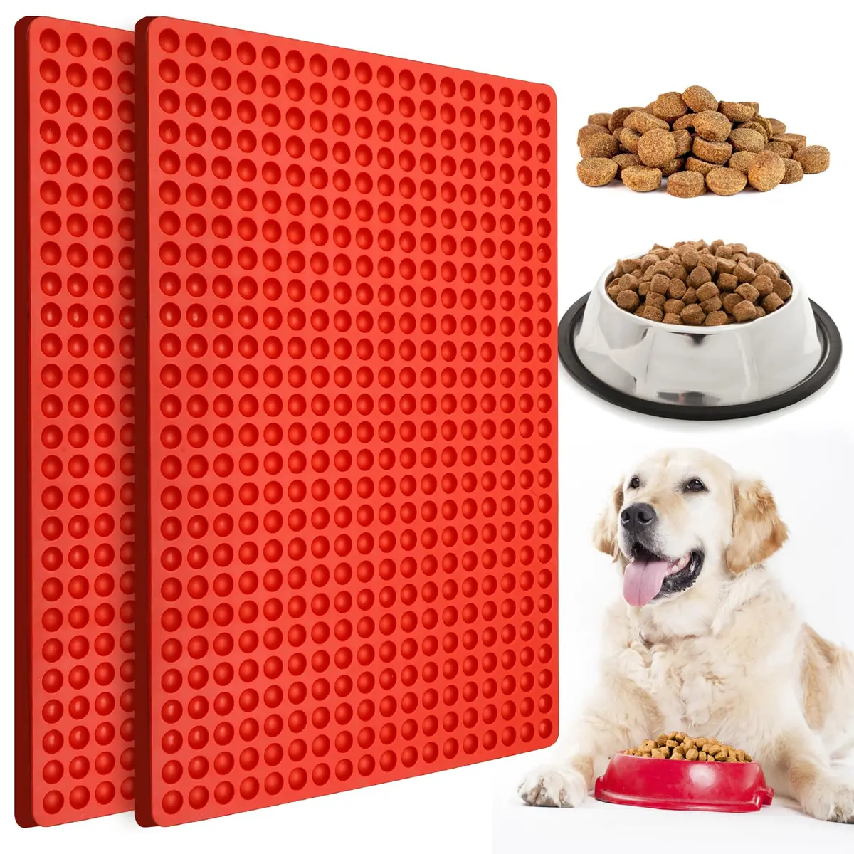 Palksky 2 Pack 468-Cavity Mini Round Silicone Mold | Chocolate Drops Mold for Ganache Jelly Caramels Cookies Pet Treats Baking - main product image