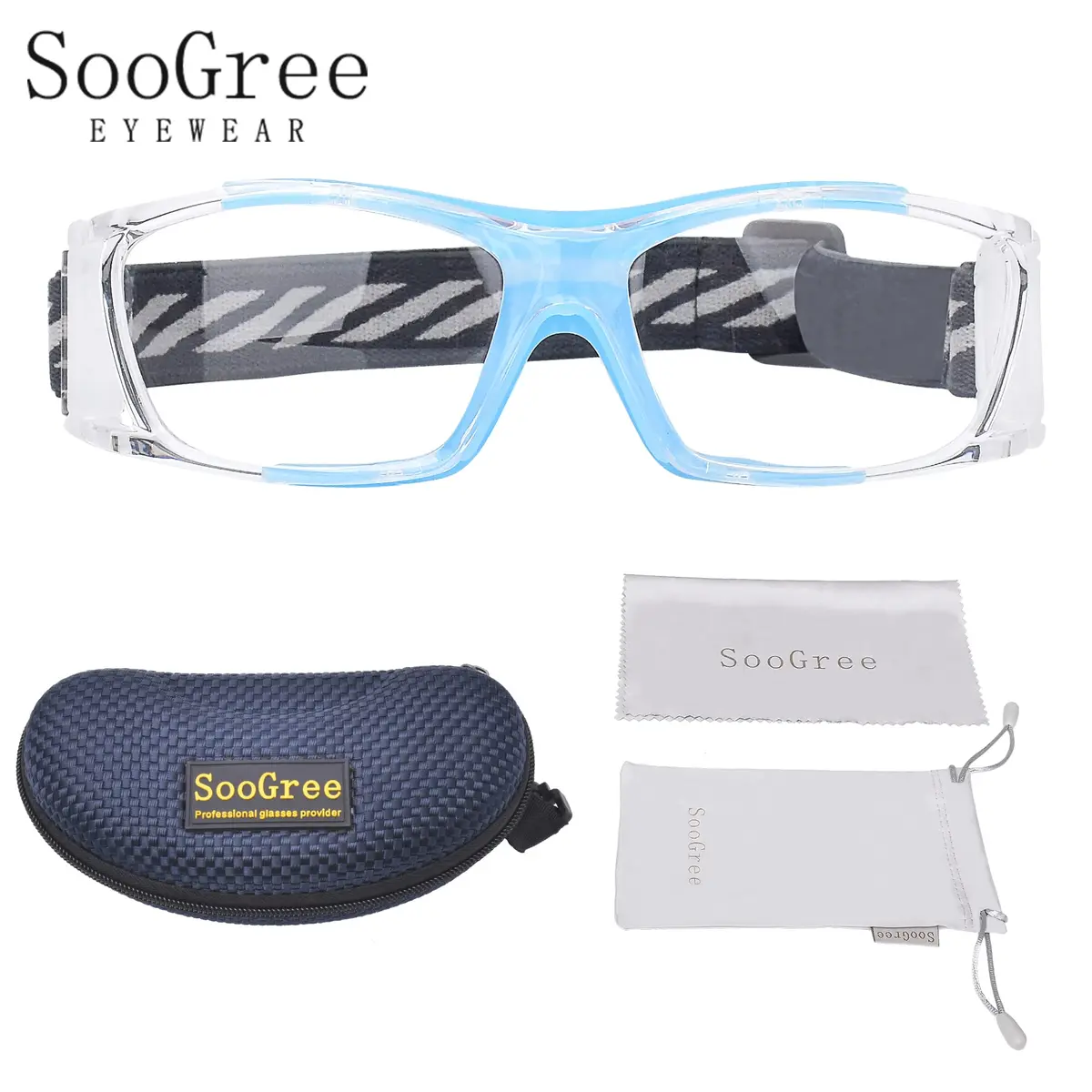 SooGree Racquetball Goggles for Men Women | Impact-Resistant Polycarbonate Lens & Adjustable Strap - view 8