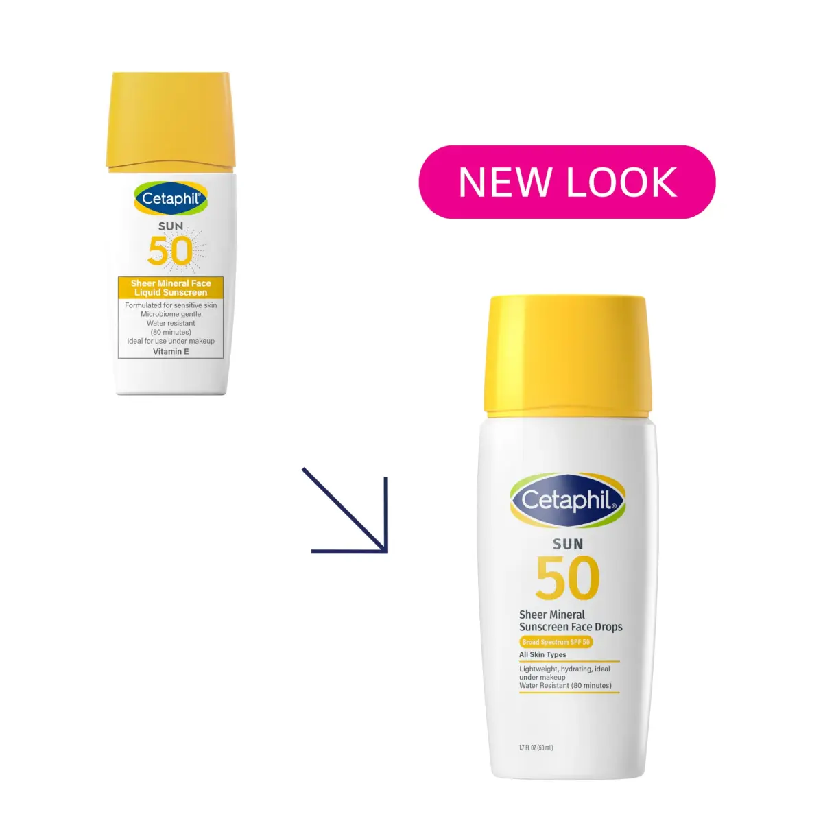 Cetaphil Sheer Mineral Face Sunscreen SPF 50 Zinc Oxide 50ml (1.7 Fl Oz) | Broad Spectrum UVA/UVB Protection - view 2