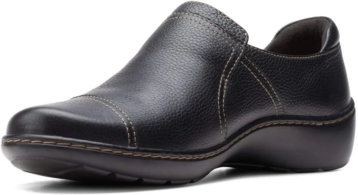 Clarks Cora Poppy Loafer Leather Slip-On 8 US | Casual Comfort & Style - main product image