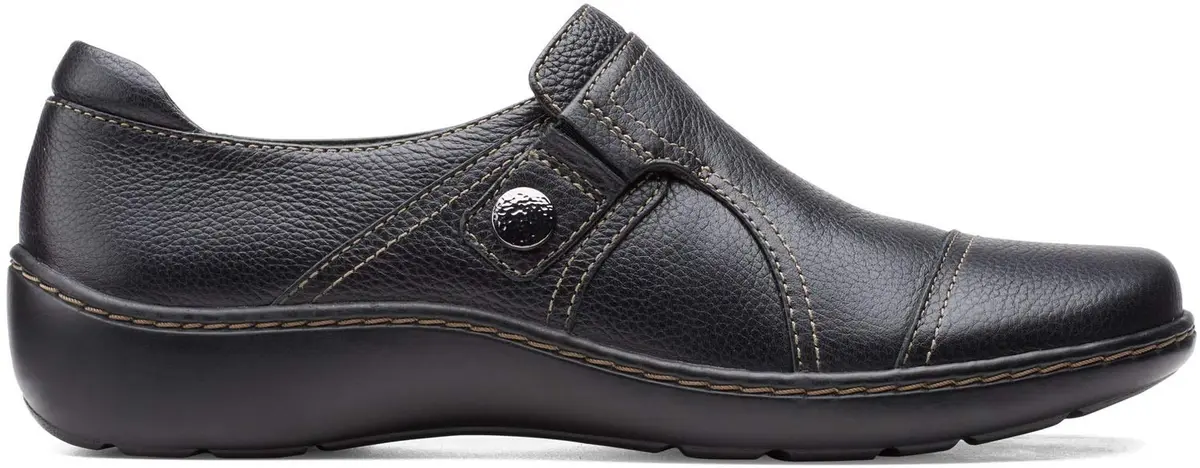 Clarks Cora Poppy Loafer Leather Slip-On 8 US | Casual Comfort & Style - view 2