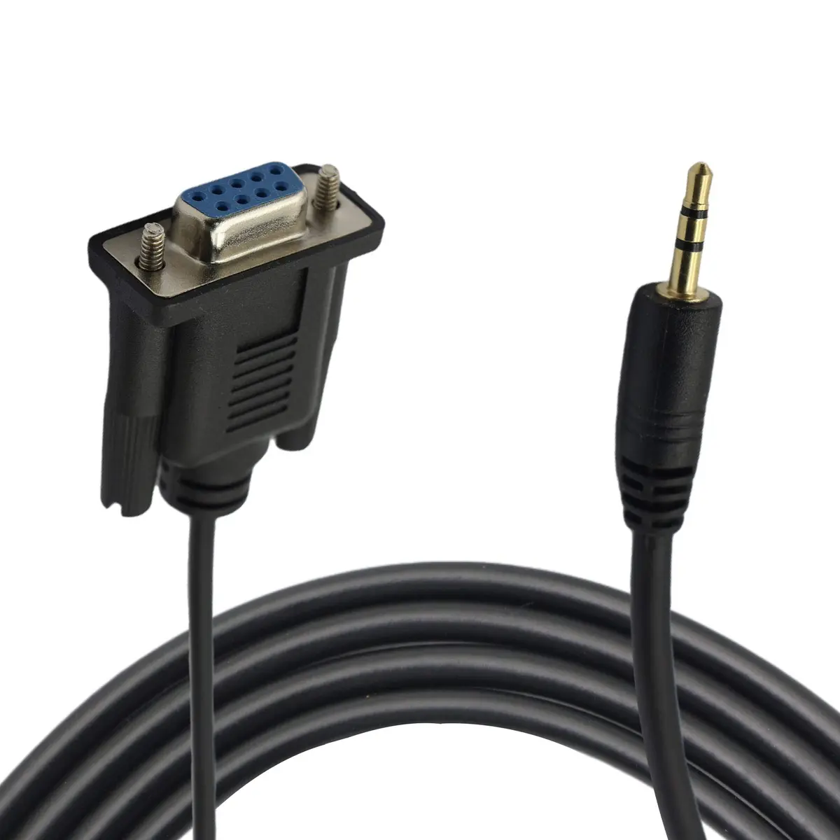 GINTOOYUN DB9 Female to 2.5mm Serial Cable 1.83 m (6 feet) | Connects Small Devices for Data Transfer - main product image