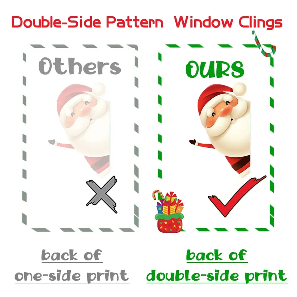 XIMISHOP 82PCS Christmas Snowflake Window Clings Stickers for Glass | Indoor Holiday Snowflake Decals - view 4
