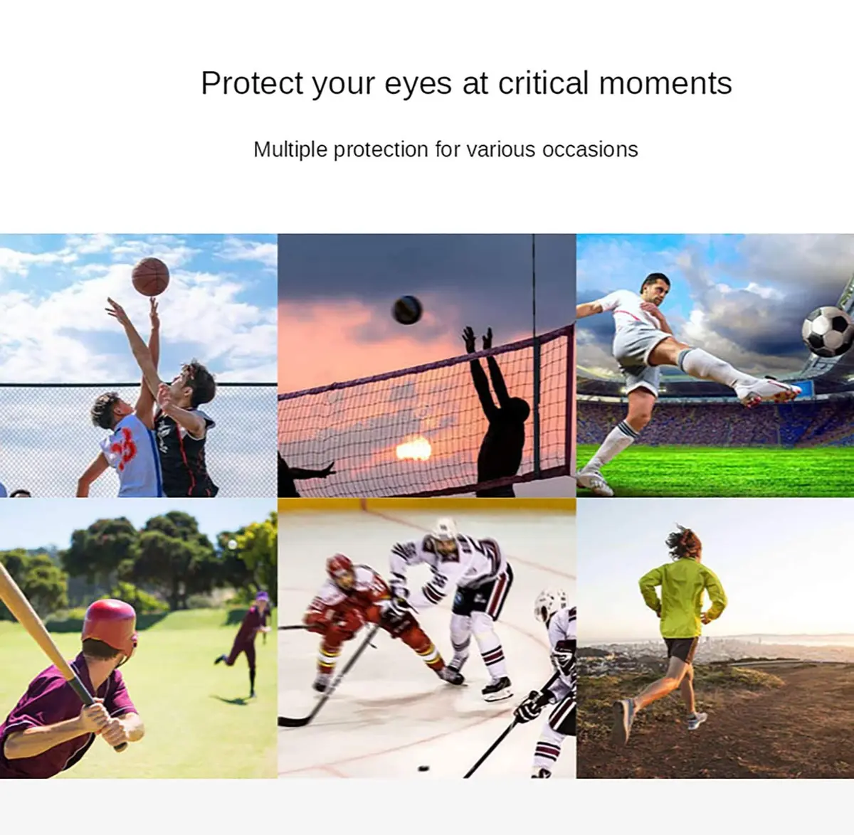 SooGree Adult Basketball Soccer Sports Protective Eyewear Goggles Glasses | Impact-Resistant Polycarbonate Frame & Clear Vision - view 5