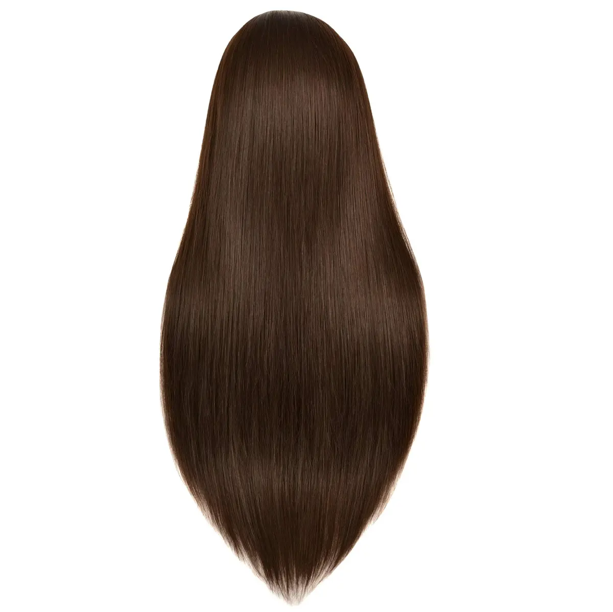 RYHAIR 30 Inch 80% Human Hair Mannequin Head for Styling & Practice | Brown Straight - view 6