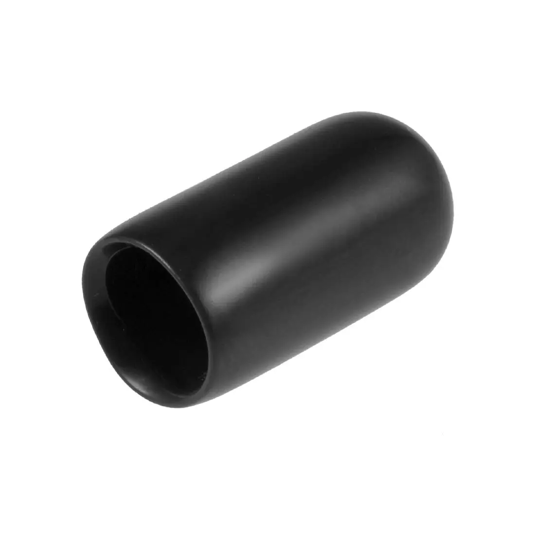 uxcell 6mm ID Black Vinyl Round Tube Bolt Cap Cover Thread Protectors (20-Pack) - main product image