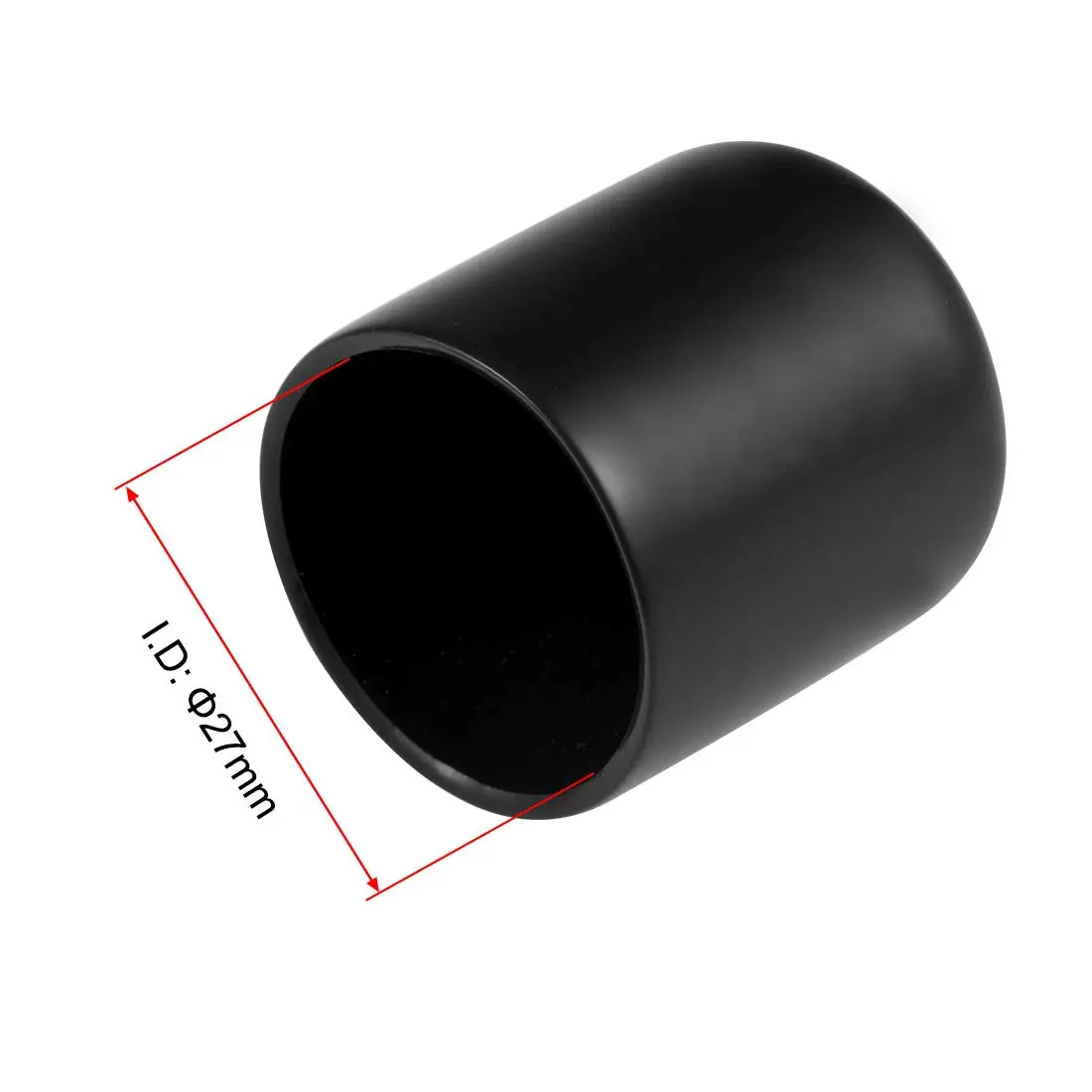 uxcell Rubber End Caps 27mm | Thread & Pipe Protection for Furniture & Plumbing - view 3