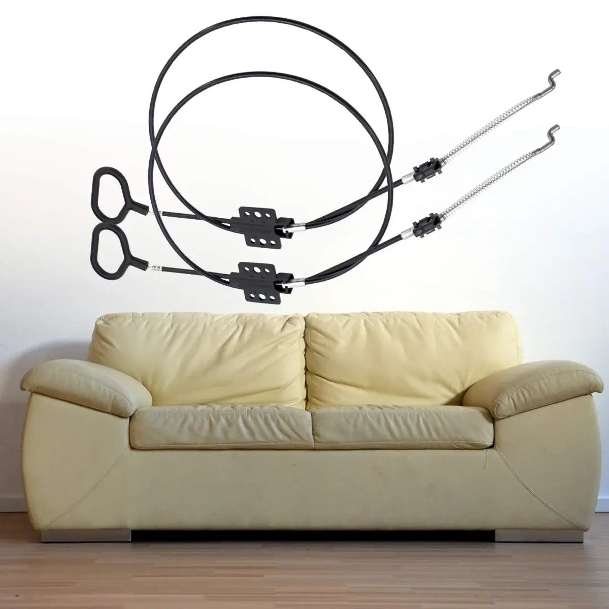 Nonley Black 2 Pack Recliner Cables with D-Ring Handle | Easy Install Sofa Replacement Parts - view 7