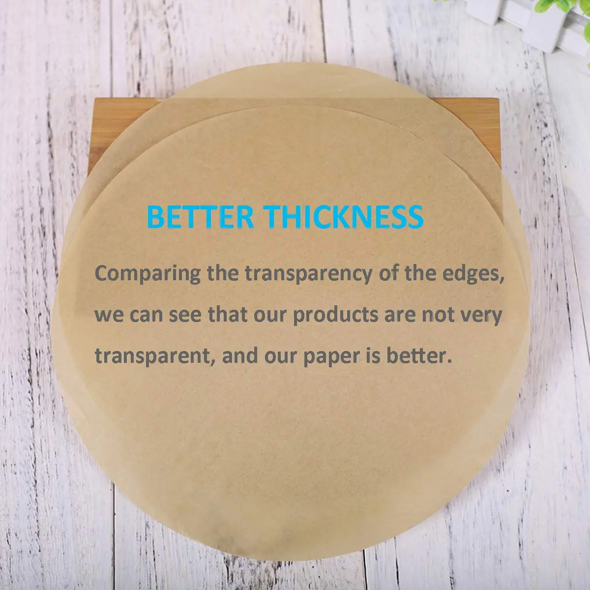 ANQIAOER Parchment Paper Round 9 Inch | Non-Stick Baking Sheets for Oven & Microwave - view 3