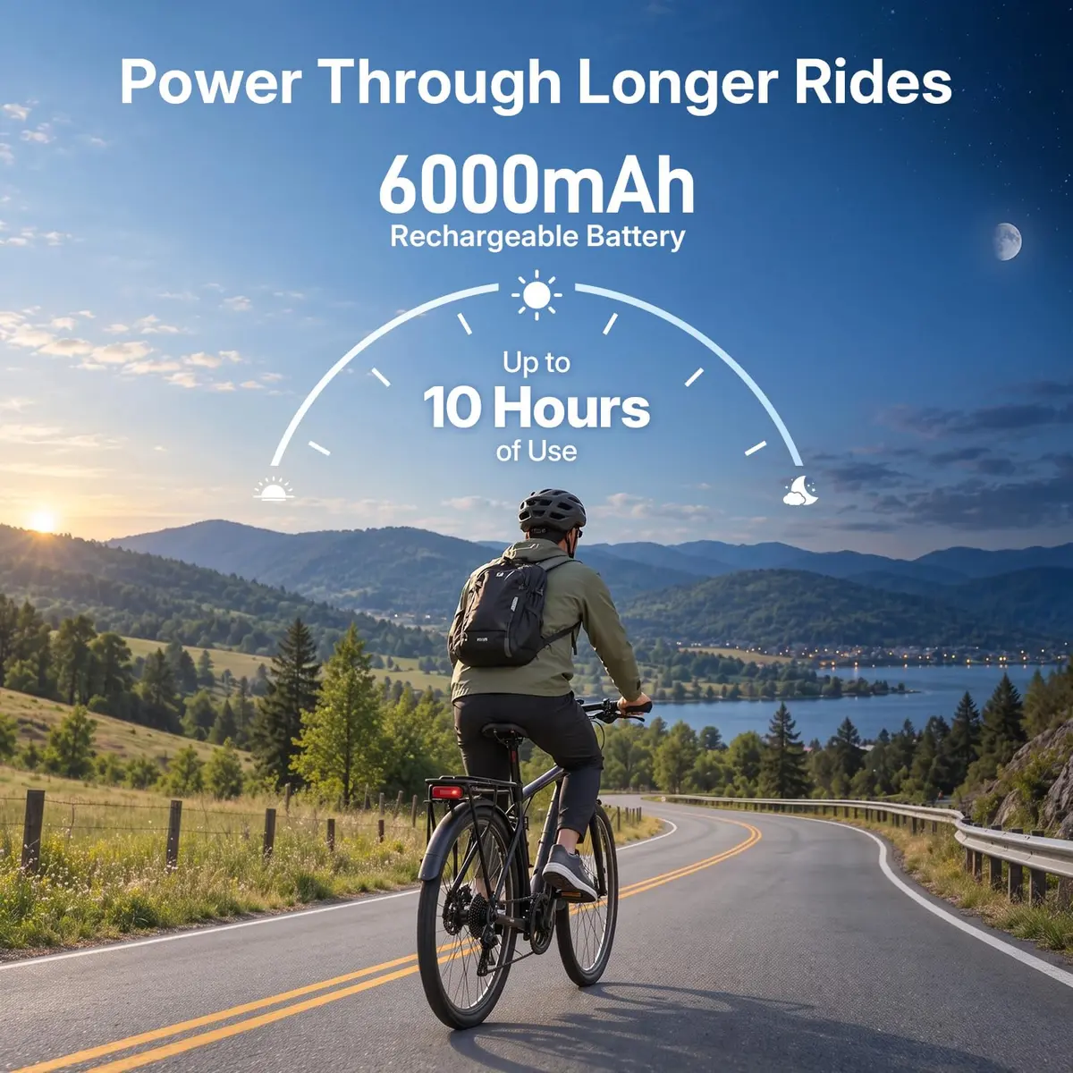 FEISIKE 4.3" IPS Bike Camera Rear View Monitor with 3X Zoom & 145° Wide Angle | Real-Time Traffic Monitoring - view 5