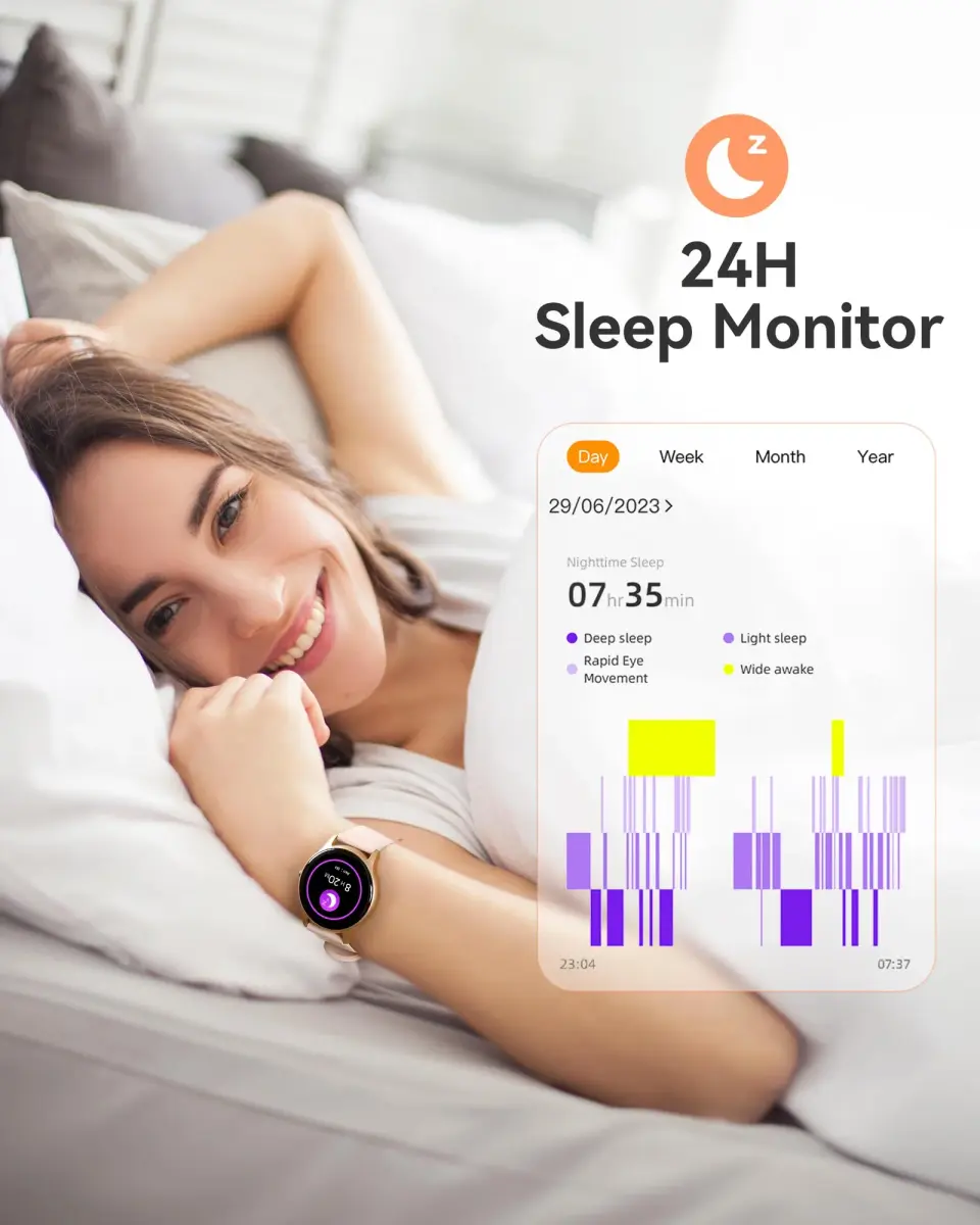 AGPTEK LW11 Smart Watch for Women | 50m Waterproof, 1.3" Display, 100+ Sports Modes - view 7