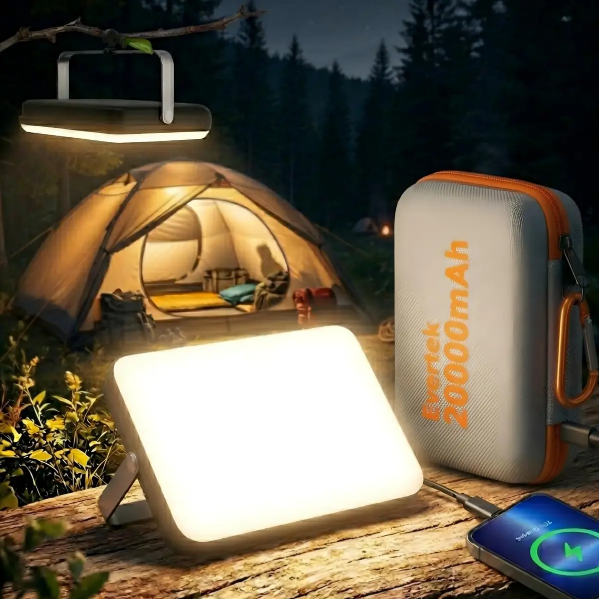 Eventek Rechargeable LED Work Light & Camping Lantern 20000mAh (662g) | 144H Runtime, Power Bank, IPX5 Waterproof - view 2