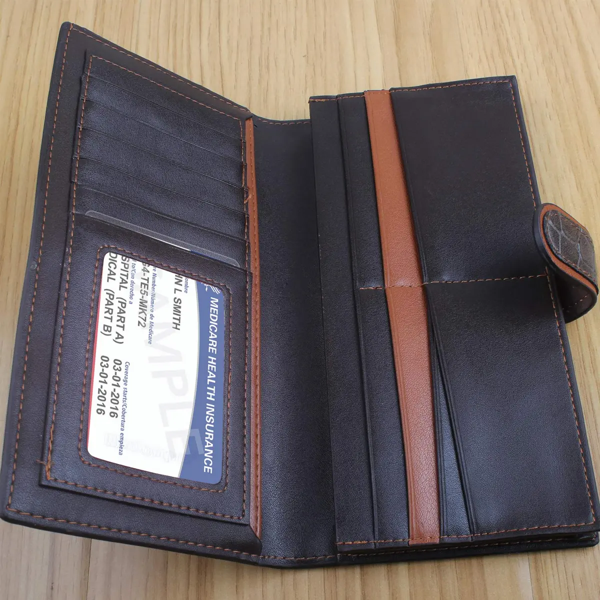 Wisdompro 20 Pack Card Document Sleeves | Clear PVC Wallet Protectors for Medicare & ID Cards - view 6