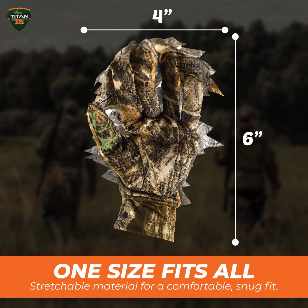 Titan 3D Gloves Realtree Edge | Lightweight Camouflage Hunting Gloves for Men & Women - view 2