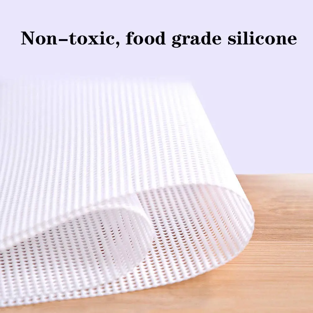 Cystarry Food Dehydrator Sheets 15.7" x 15.7" | Reusable Silicone Mesh for Fruit & Vegetables - view 2