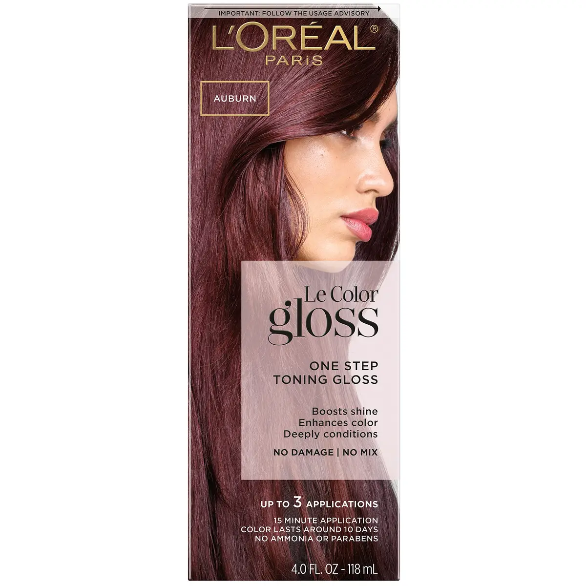 L'Oreal Paris Le Color Gloss One Step In-Shower Toning Hair Gloss, Silver, 4 Fl Oz (Pack of 2) | Neutralizes Brass & Boosts Shine - main product image