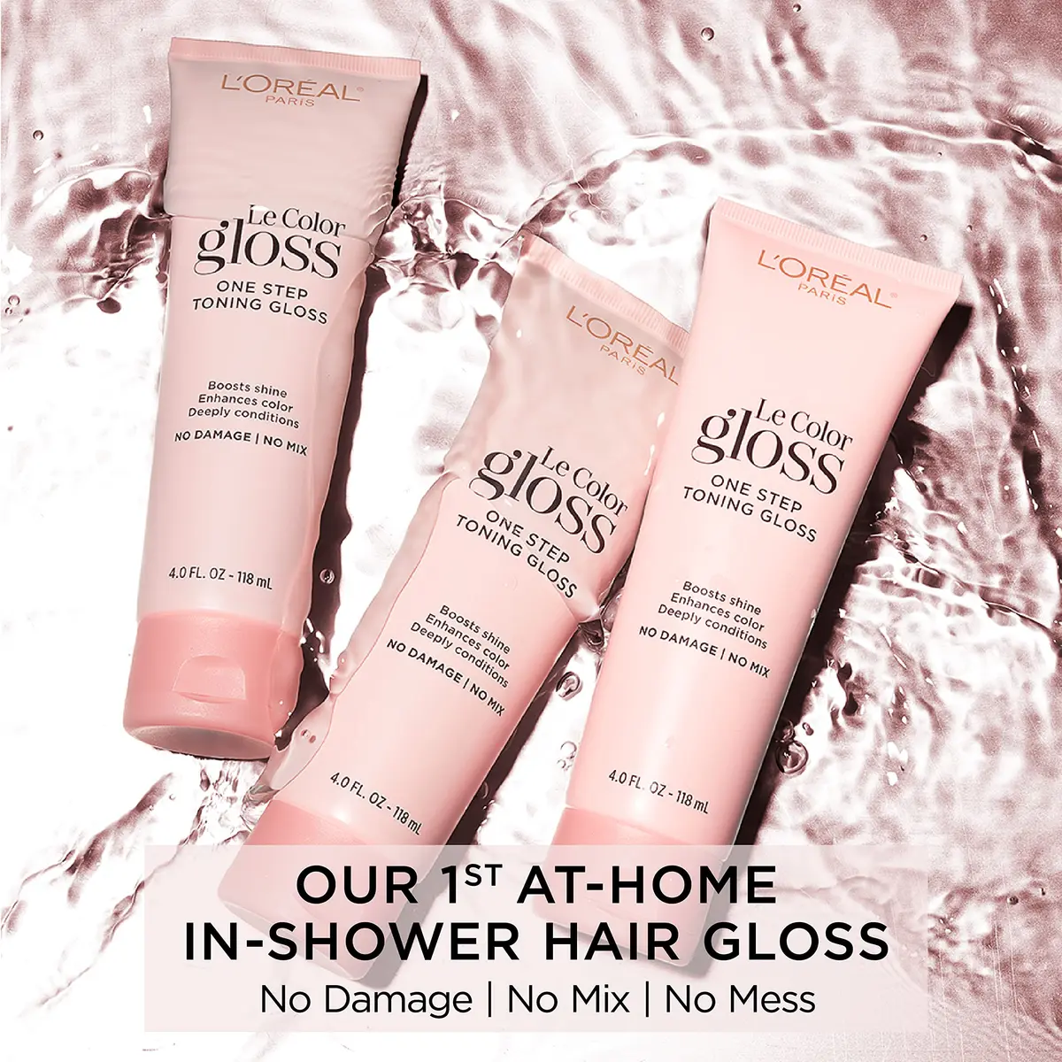 L'Oreal Paris Le Color Gloss One Step In-Shower Toning Hair Gloss, Silver, 4 Fl Oz (Pack of 2) | Neutralizes Brass & Boosts Shine - view 7