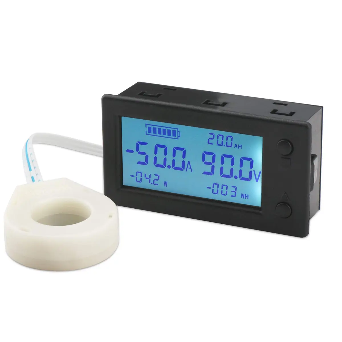 DROK Battery Monitor, Amp Volt Power Watt Meter DC 0-300V 200A | Digital Voltage & Current Meter with Hall Sensor - view 5