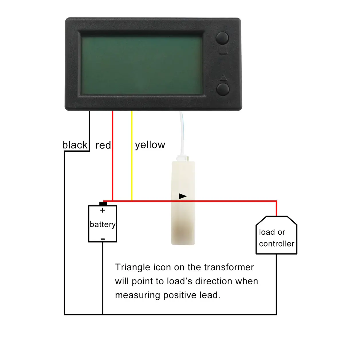 DROK Battery Monitor, Amp Volt Power Watt Meter DC 0-300V 200A | Digital Voltage & Current Meter with Hall Sensor - view 3