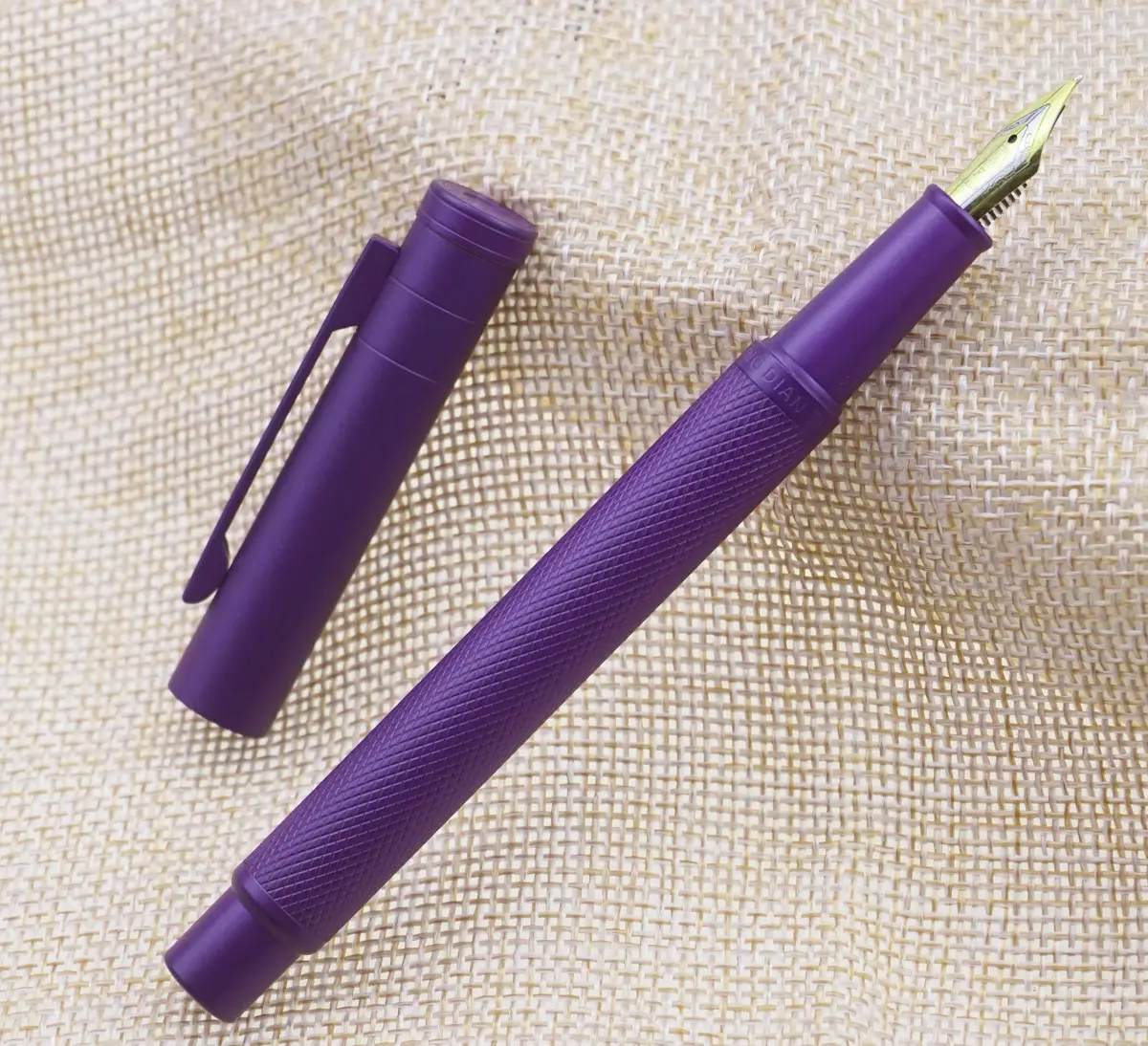 Asvine Purple Forest Fountain Pen Extra Fine Nib Classic Design with Converter and Metal Pen Case Set | Smooth Ink Flow - view 8