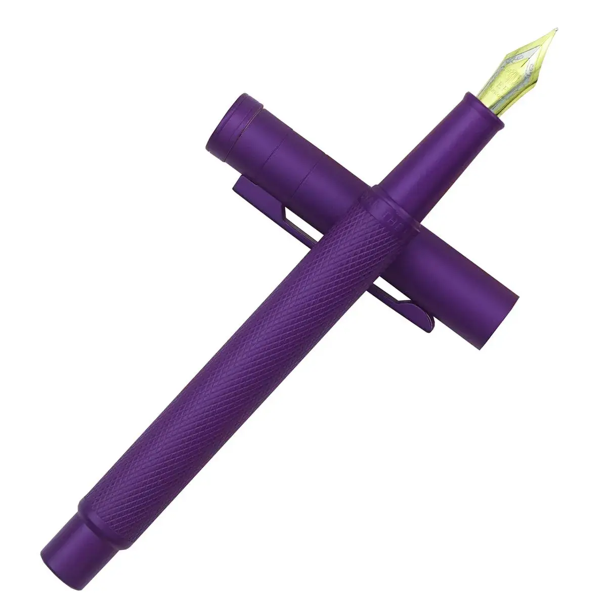 Asvine Purple Forest Fountain Pen Fine Nib Classic Design with Converter and Metal Pen Case Set | Smooth Ink Flow - main product image