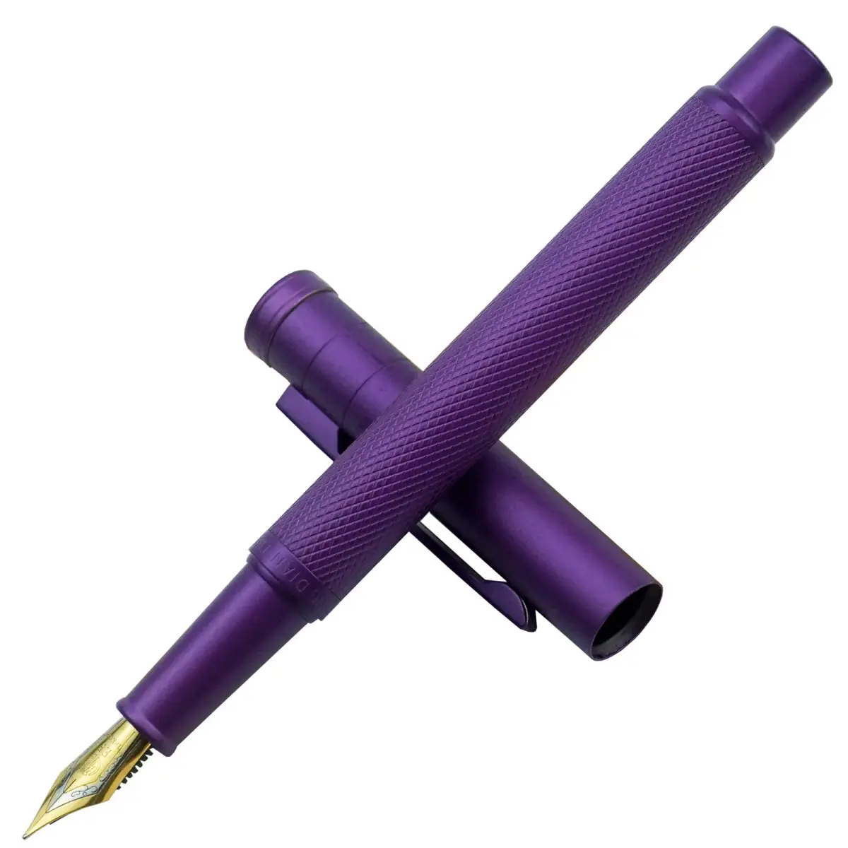 Asvine Purple Forest Fountain Pen Fine Nib Classic Design with Converter and Metal Pen Case Set | Smooth Ink Flow - view 8