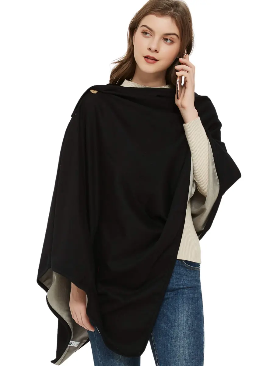 Radia Smart EMF Protection Poncho, Wrap, Wearable Blanket | RF Radiation Shielding & WiFi Blocker, 28" x 72" - view 6