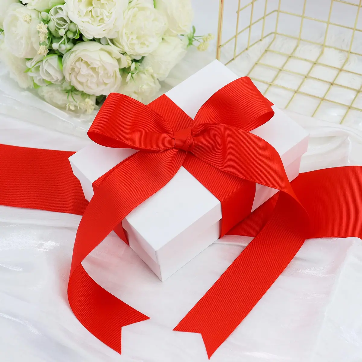 BAORJCT 2 Inches Grosgrain Ribbons Fabric Ribbons | 20 Bright Colors, 40 Yards Total, Durable Polyester, Gift Wrapping & DIY Accessories - view 3