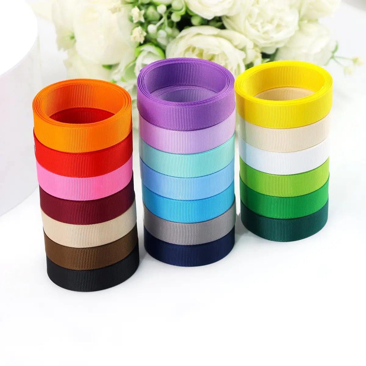 BAORJCT Grosgrain Ribbons Fabric Ribbons 16mm (5/8 Inch) 40 Yards Total | 20 Colors for Crafts & Gifts - view 3
