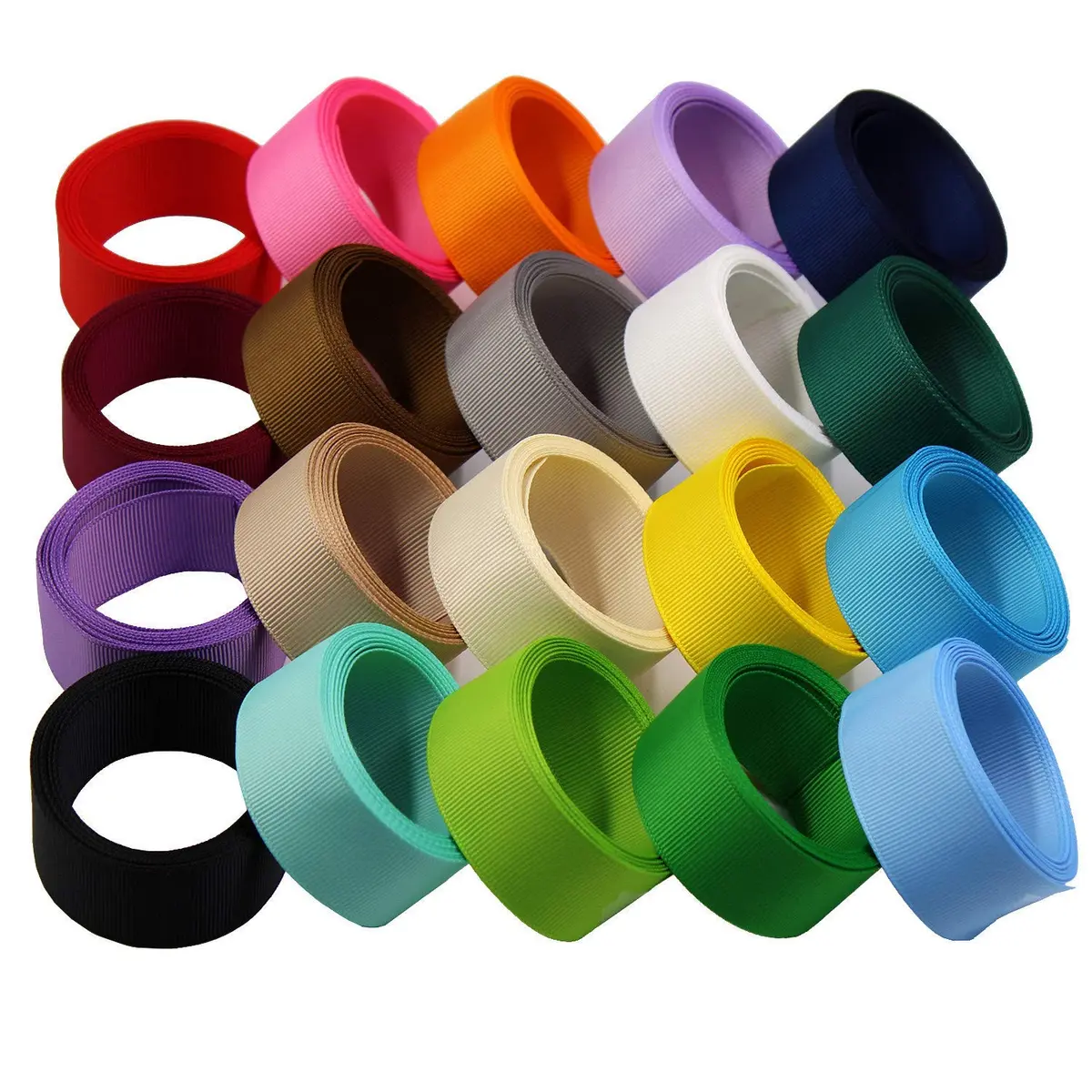 BAORJCT Grosgrain Ribbon 1 Inch (25mm) Wide, 40 Yards Total | 20 Colors for Crafts & Gifts - view 2