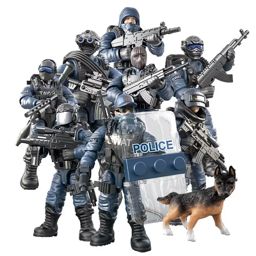YEIBOBO ! Special Forces Mini Military Action Figure with Weapons & Accessories | 1:36 Scale, Movable Arms & Legs - main product image