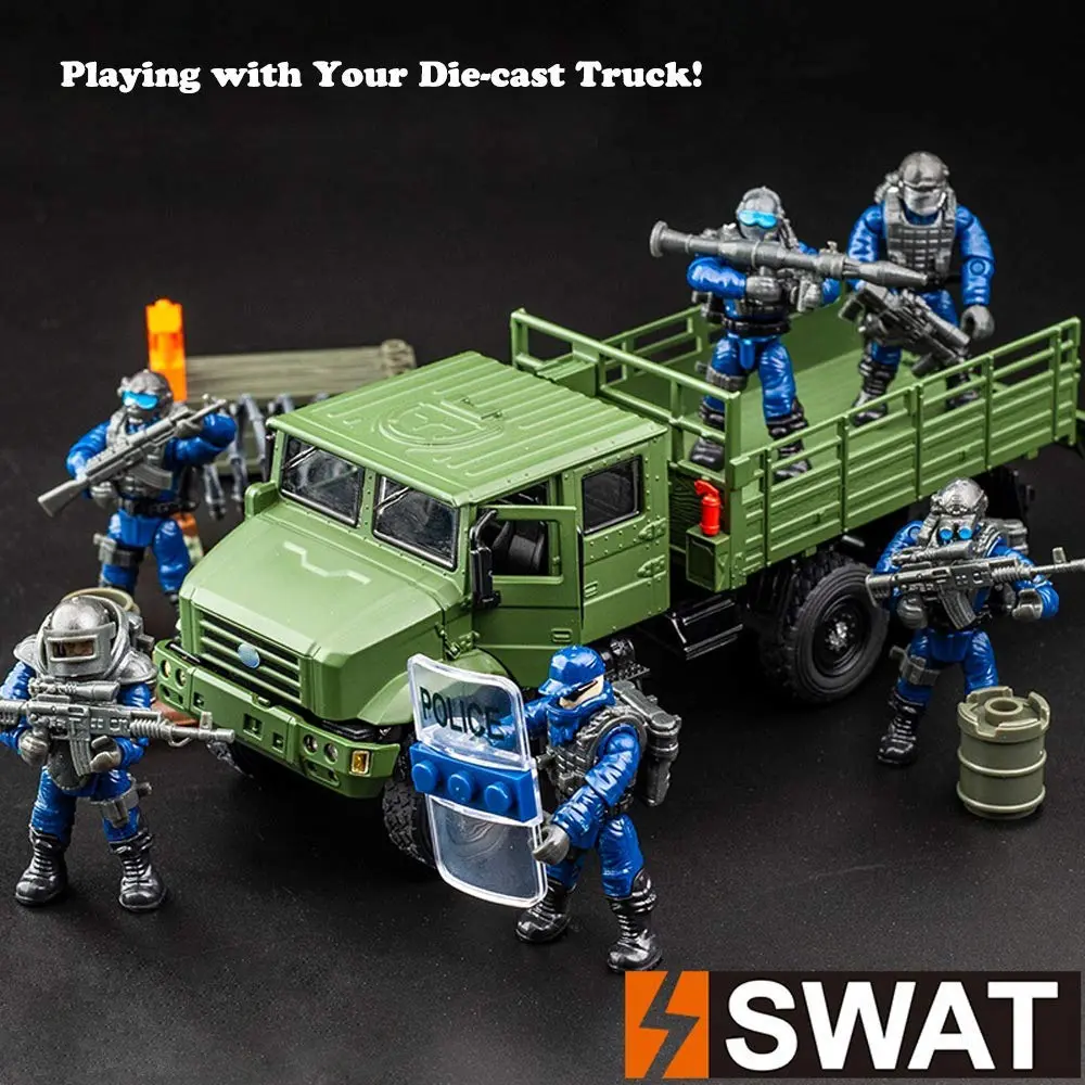 YEIBOBO ! Special Forces Mini Military Action Figure with Weapons & Accessories | 1:36 Scale, Movable Arms & Legs - view 7