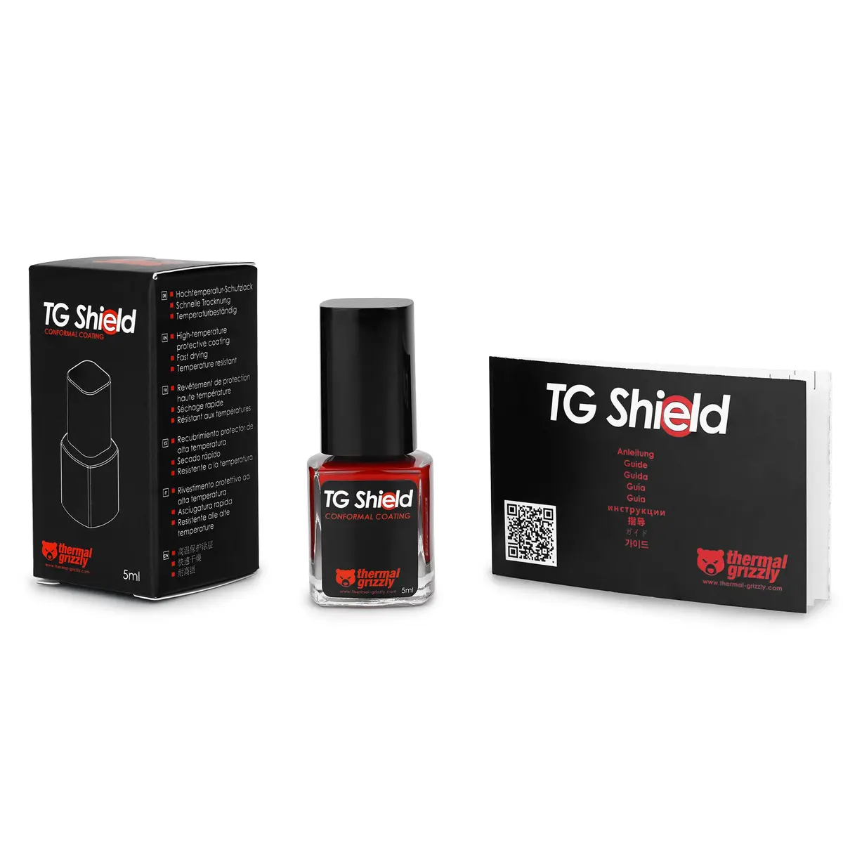 Thermal Grizzly TG Shield Conformal Coating 5ml (0.16 Fl Oz) | Protects Components From Liquid Metal and Short Circuits - view 7